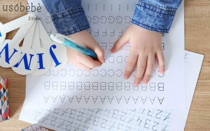 Luyện tập cho bé viết chữ cái thường xuyên để ghi nhớ mặt chữ